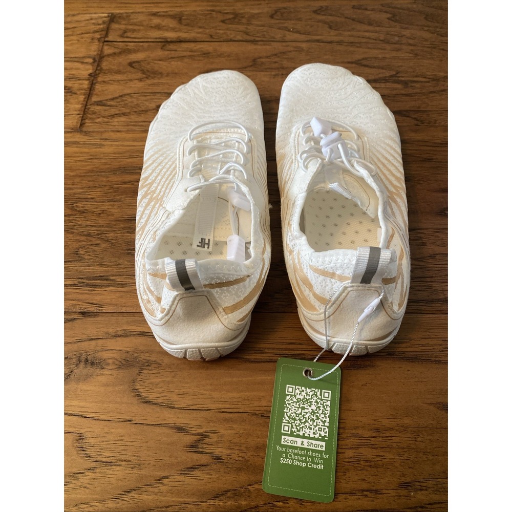 HF Athletic Shoe Sz EU 36 Barefoot White Slip On New - Picture 5 of 6